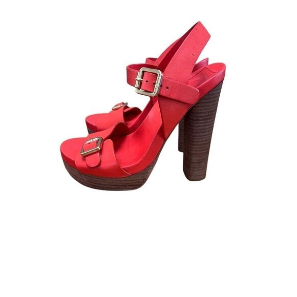 Tory Burch Tatum Nectarine Platform Heels Women’s 7.5 US - Picture 8 of 16